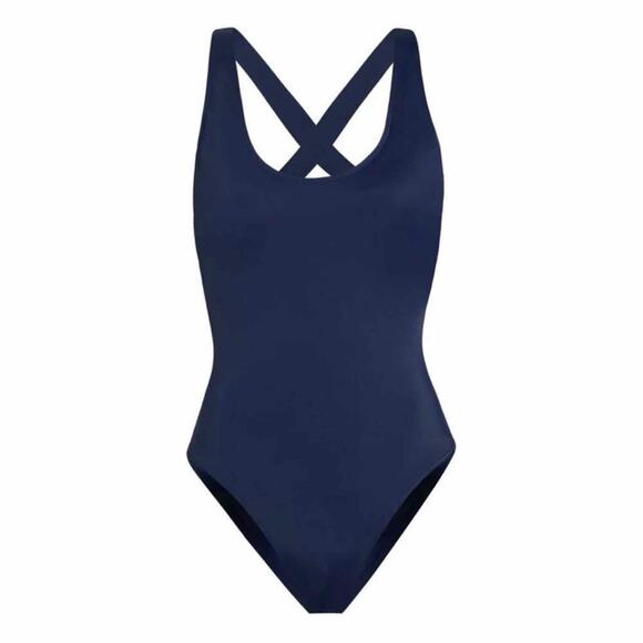Andie The Tulum Navy One Piece Swimsuit Size LargeTall Long